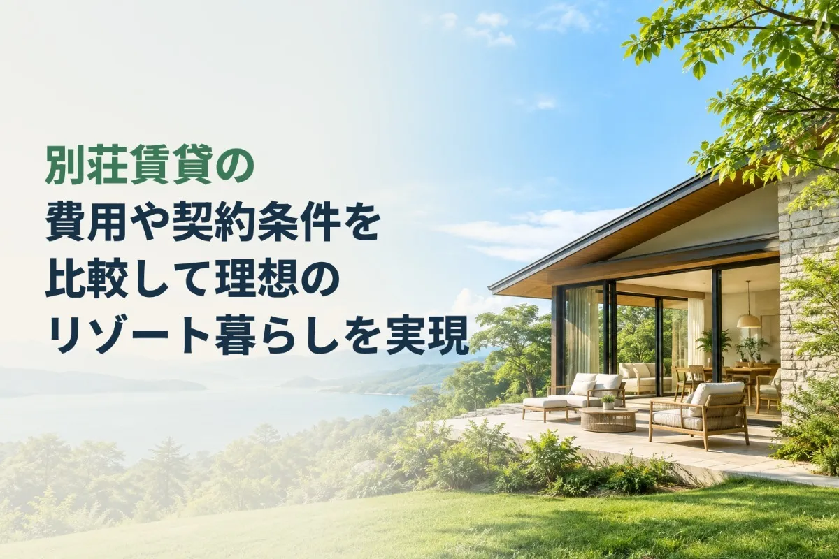別荘賃貸の費用や契約条件を比較して理想のリゾート暮らしを実現